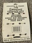 90s The Simpsons Pin Button Collection Set Of 6 Sealed Vintage Bart Homer Tv