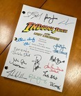 Indiana Jones And The Last Crusade Script- Signed- Autograph Reprints- 123 Pages