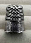Vintage Sterling Silver Ketcham   Mcdougall Thimble   Texture waves Engraving