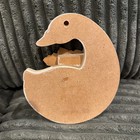 Vintage Wooden Heart Door Chime Harp     Goose Grandma Core 6   x5 5   