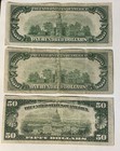 U s  -  400 00 Face Value In 1934   1950 Federal Reserve Notes   50    100 