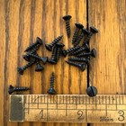  6 X 5 8 Wood Screws Slotted Oval Head Antique Black Plated 20 Pk Free Ship