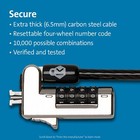  Kensington Slim Nanosaver Combination Ultra Cable Lock For Nano Slot K60629ww 
