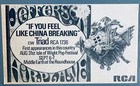 Jefferson Airplane 1968 Uk Advert Isle Of Wight Concert If You Feel Like China
