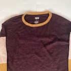 So Womens T Shirt Top Size M Medium Long Sleeve Crew Neck Solid Comfort Casual