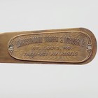Vintage Brass Advertising Letter Opener Christmann Veneer Lumber Co St Louis Mo