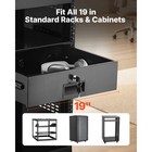 Uimoso 3u Rack Mount Drawer  50 Lbs Lockable Storage For 19-inch Server Racks