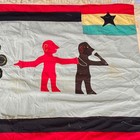 Asafo Flag Frankaa With Appliqu   Ghana 64x36 Inch