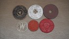 Lot Of 5 State Sales Tax Receipt Tokens   Transit Token