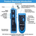 Cable Tracer Ethernet Network Cable Tester Rj45 Rj11 - Wire Toner Tracker Cat5 C
