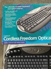 Logitech Cordless Optical Freedom Keyboard And Mouse Set New