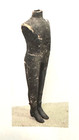 Pr  Antique Cast Iron Ladies Mannequin Tall Button Shoes door Stops  Black Paint
