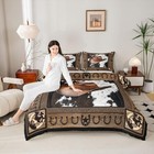 Western Cowboy Comforter Set Size horseshoes Cowboy Hat Wooden Queen Color 02