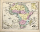 1852 Africa Map Original  10x8  Madagascar - Ethiopia - Egypt - Great Sahara