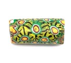 1 Pc Fine Old Venetian Antique  Green Multi Colored Millefiori Trade Beads