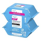 Face Makeup Remover Disposable Facial Wipes Towelette Equate 160 Pack