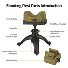 Portable 7-11 Inches Shooting Rest Set Rifle Tripod With Front And Rear Rest Bag
