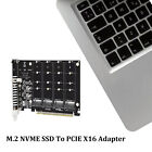 4-port M 2 Nvme Ssd To Pcie 3 0 4 0 X16 Connector Expansion Card 4 X 32gbps
