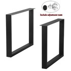 Furniture Legs 28   height 35   wide Rustic Decory Square Tube Table Legs heavy D   