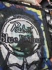 Pabst Blue Ribbon Can Art Banner  signed 