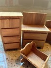 Vintage Handmade Wooden Doll House Furniture Needs Tlc