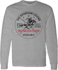 Winchester Official The American Rider Rider Printed Long Sleeve Cotton T-shirt