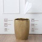 Small Trash Can Wastebasket powder Rooms kitchens  Home Offices - Durable