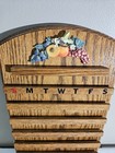 Vintage Wooden Perpetual Wall Calendar Complete 10 5 x19 