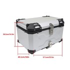 65l Motorcycle Trunk Tour Tail Box Scooter Waterproof Luggage Storage Top Case