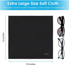 6pcs Large Eyeglass Cleaning Cloths  12 X12 Inches Glasses Cleaner  Individually