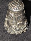 Vintage Taxco Mexico Sterling Silver 925 Thimble Handwrought Scroll Floral 5 6g