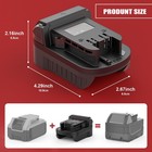 Battery Adapter Compatible With Dewalt To Milwaukee 18 20v Lithium Battery Co   