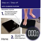 New Ihome Digital Battery Powered Bathroom Scale 397 Lbs  Black