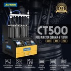 Autool Ct500 Gdi Efi Tsi Ultrasonic Fuel Injector Cleaner Tester 6-cylinder 110v
