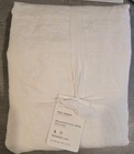 Nwt Pottery Barn Belgian Flax Linen White Duvet Cover Full queen   2 Stdr Shams