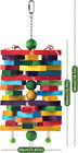 Erkoon Extra Large Bird Parrot Toys For Macaws  African Grey  Amazon Parrots Mul