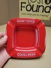 Vintage Coors Beer Red Plastic Ashtray By Brookpark Usa 1602 2