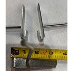Utility Notch Hook Display Fixture Bracket  For Slatwall Panels 125 Pcs