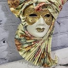 Vintage Ceramic Venetian Wall Mask Colorful Carnival Art Mardi Gras Masquerade