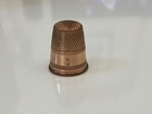Antique Gold-plated Monogram Thimble  size 8 With Monogram