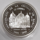 1995 Nicaragua 1 Cordoba  925 Silver Commemorative Proof Centennial Of Boaco