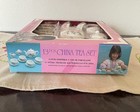 Vintage Child s Porcelain Tea Set - Tea Rose Pattern 13 Piece