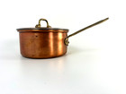 Copral Vintage Copper Saucepan Pot Lid Made In Portugal Brass Handle 6 5 In