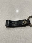 Vintage Jay Pee Leather Single Snap Key Strap Police Belt Keeperkey Ring Chrome