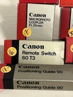 Lot Of Canon Filters Macrophoto Coupler Fl 55mm Macro Auto Ring  Remote Switches