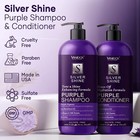 Sulfate Free Purple Shampoo And Conditioner Gray Hair For Women   16 Fl Oz