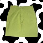 Vintage Light Green Skirt Women s Medium  fits Small  Chain Belt Detail Usa