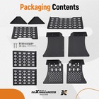 Steel Molle Under Seat For Ford F150 2015-2025 F250 F350 2017-2025 Black