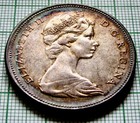 Canada 1967 Dollar  Flying Goose - Confederation Anniv Silver Colour Toned Aunc