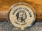 1957-1977  Danbury Coin Club  20th Anniversary  Connecticut  Token Wooden Nickel